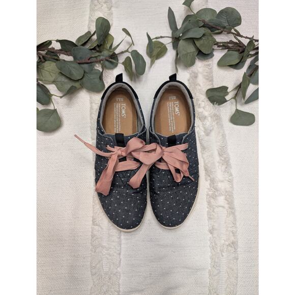 Tom's Del Rey Polka Dot Lace Up Sneakers - Picture 1 of 7